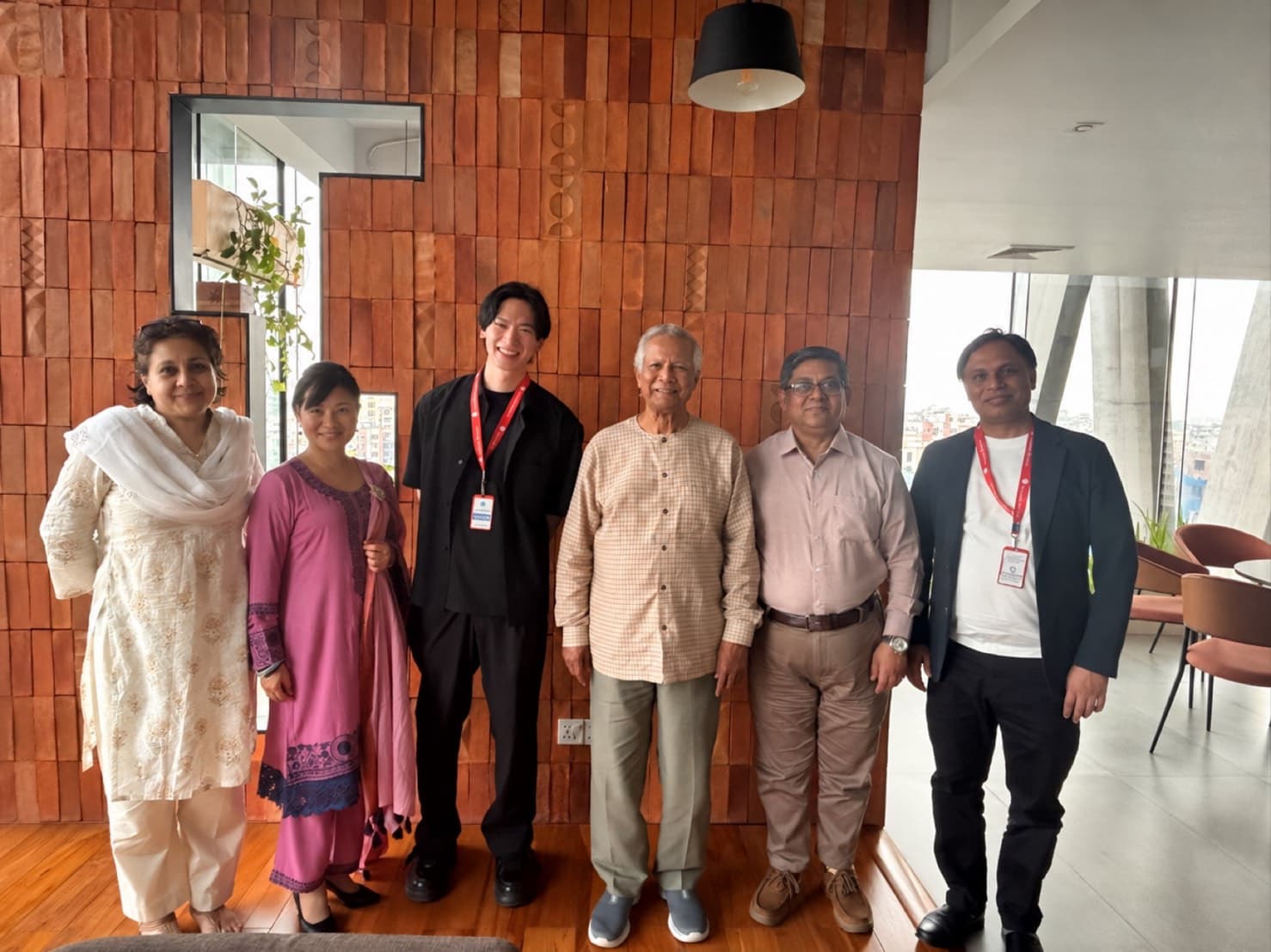 Grameen Wick’s board members with Professor Muhammad Yunus